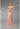 Formal Dresses Long Sleeve Formal Beaded Applique Evening Dress Blush