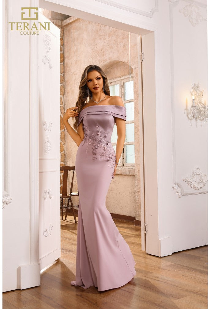 Terani Couture 251M4443 Long Formal Fitted Evening Dress