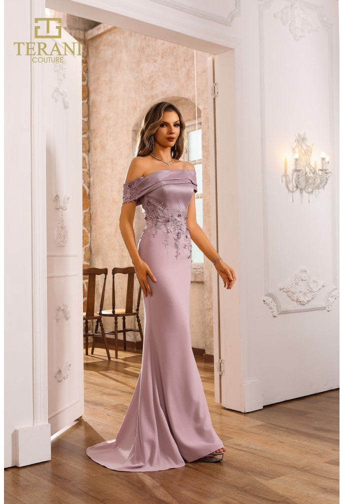 Terani Couture 251M4443 Long Formal Fitted Evening Dress