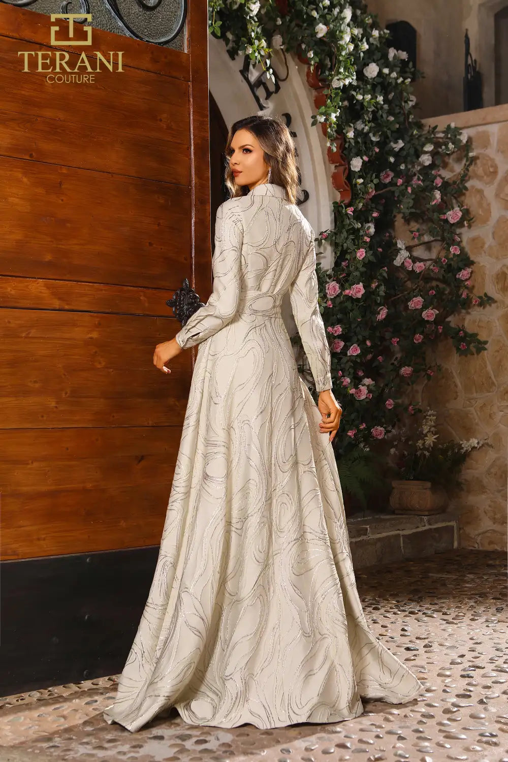 Mother of the B ride Dresses Mother of the Bride Long Sleeve Formal Dress Champagne