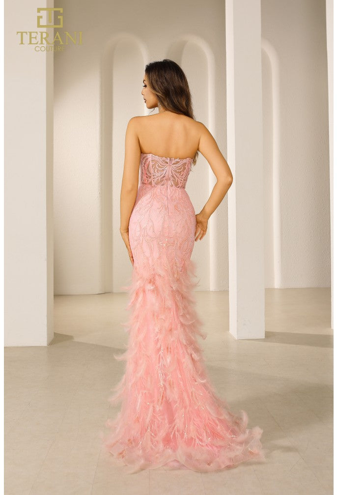 Terani Couture 251P4002 Long Formal Fitted Corset Prom Dress