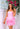 Cocktail Dresses Homecoming Short Floral Applique Cocktail Dress Pink