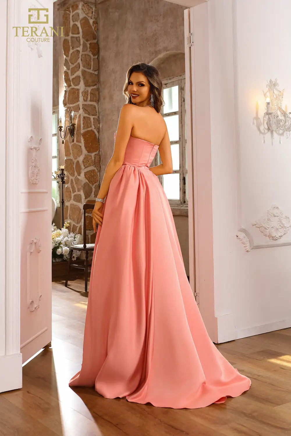 Prom Dresses Formal Long Ball Gown Prom Dress Apricot