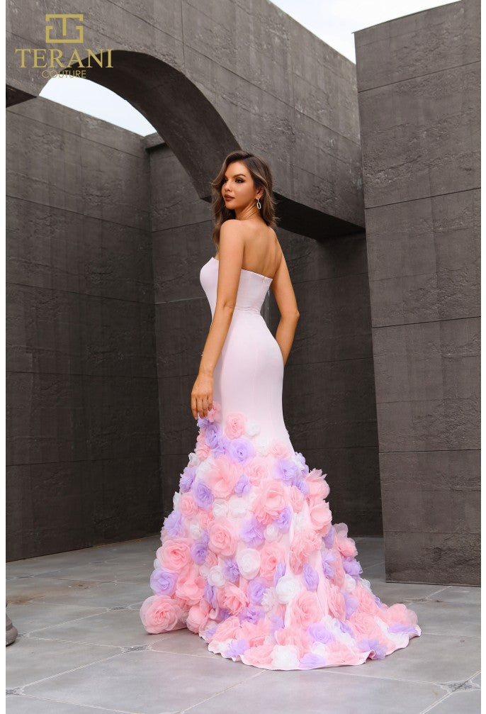 Terani Couture 251P4091 Long Ruffle Formal Mermaid Prom Dress