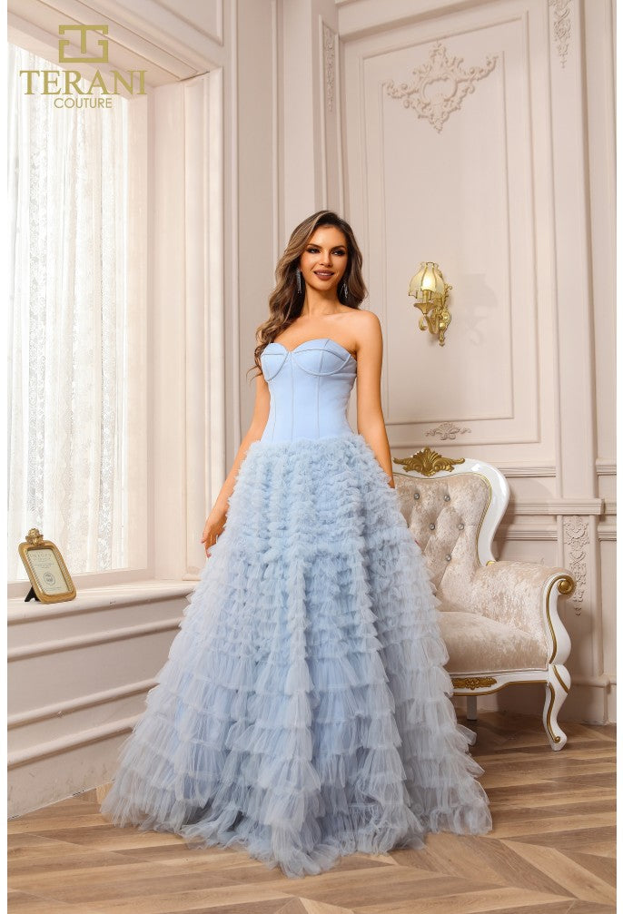 Terani Couture 251P4092 Long Ball Gown Formal Prom Dress