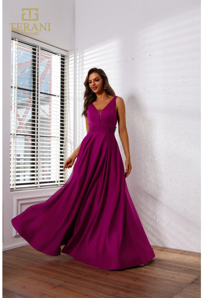 Terani Couture 251P4113 A Line Long Ball Gown Formal Prom Dress