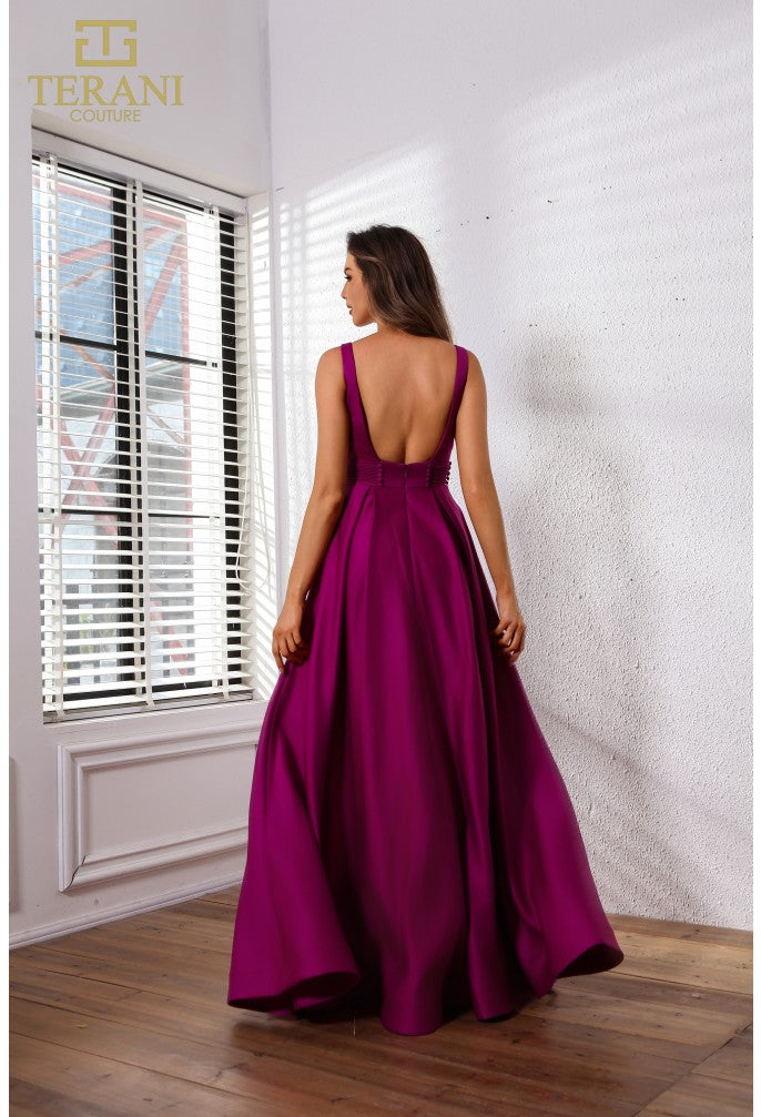 Terani Couture 251P4113 A Line Long Ball Gown Formal Prom Dress