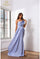 Prom Dresses Pleated Long Formal A Line Slit Prom Dress Blue Violet