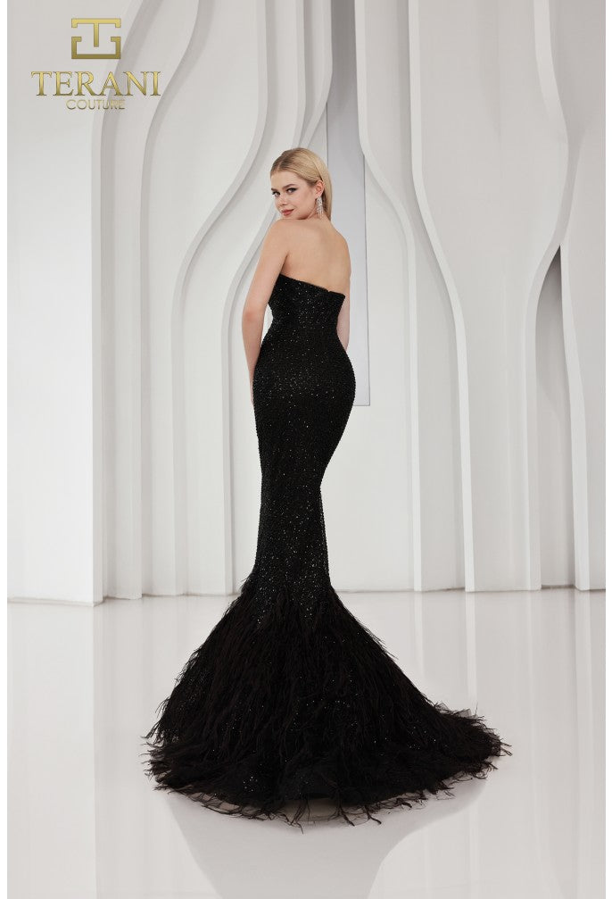 Terani Couture 251P4303 Long Mermaid Formal Beaded Prom Dress