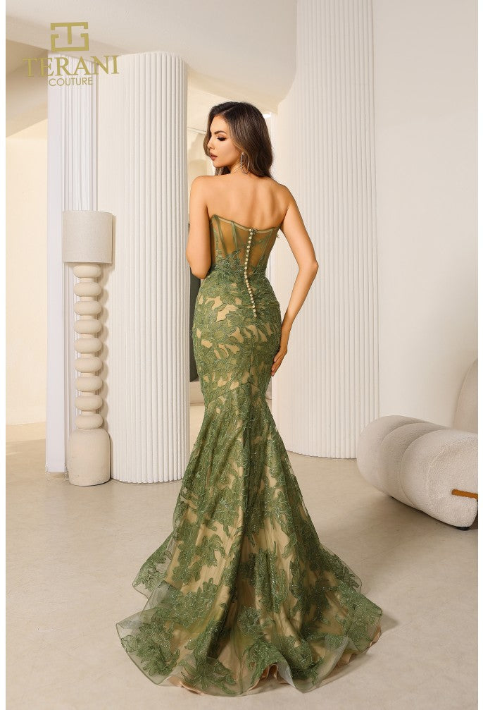 Terani Couture 251P4355 Long Formal Mermaid Prom Dress