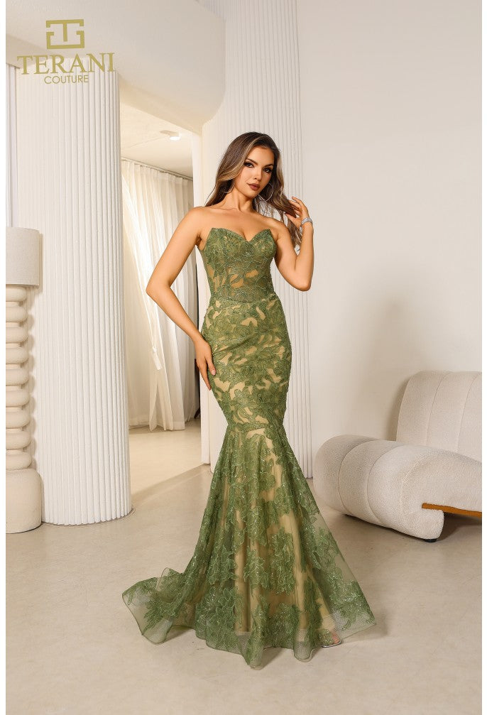 Terani Couture 251P4355 Long Formal Mermaid Prom Dress