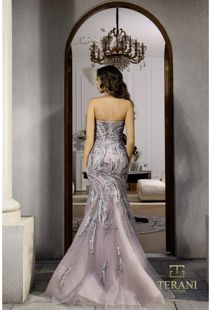Terani Couture 251P4388 Prom Long Fitted Formal Beaded Prom Dress