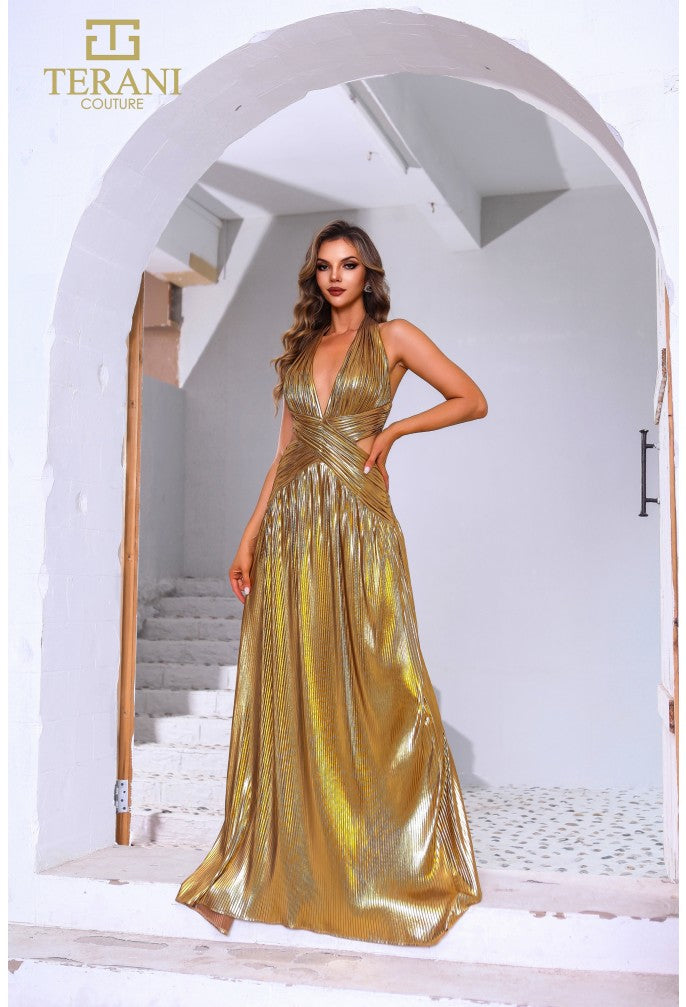 Terani Couture 251P4534 Long Formal A Line Prom Dress