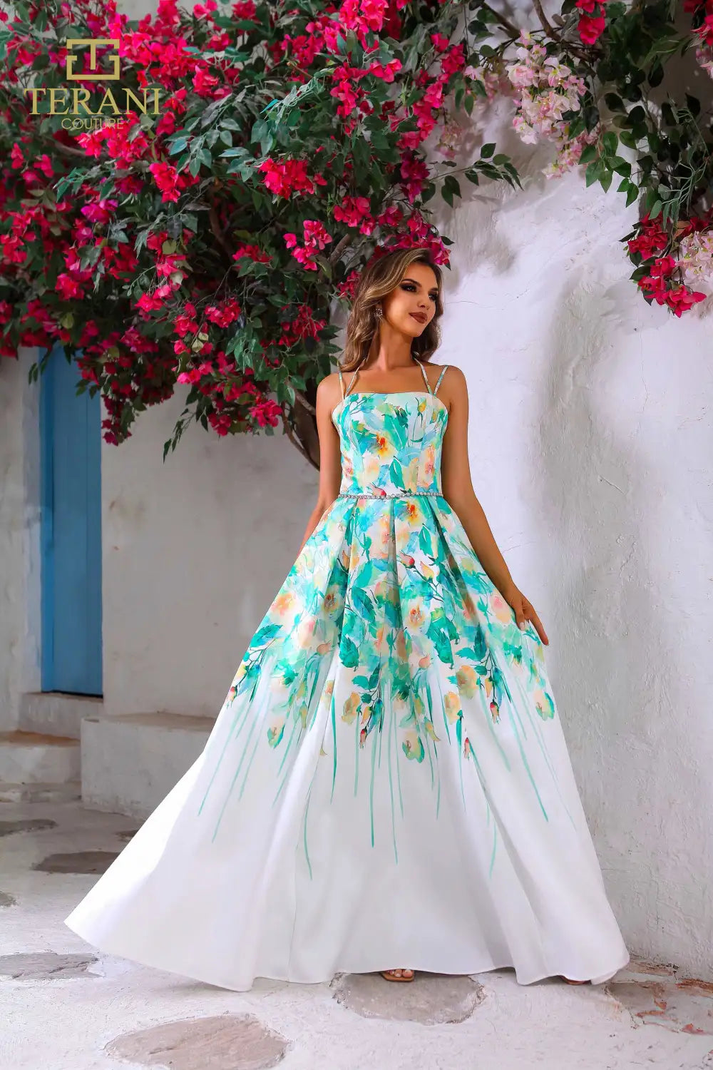 Prom Dresses Long Floral Multi Formal Prom Dress Ivory Multi