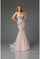 Prom Dresses Beaded Long Formal Fitted Prom Dress Blush