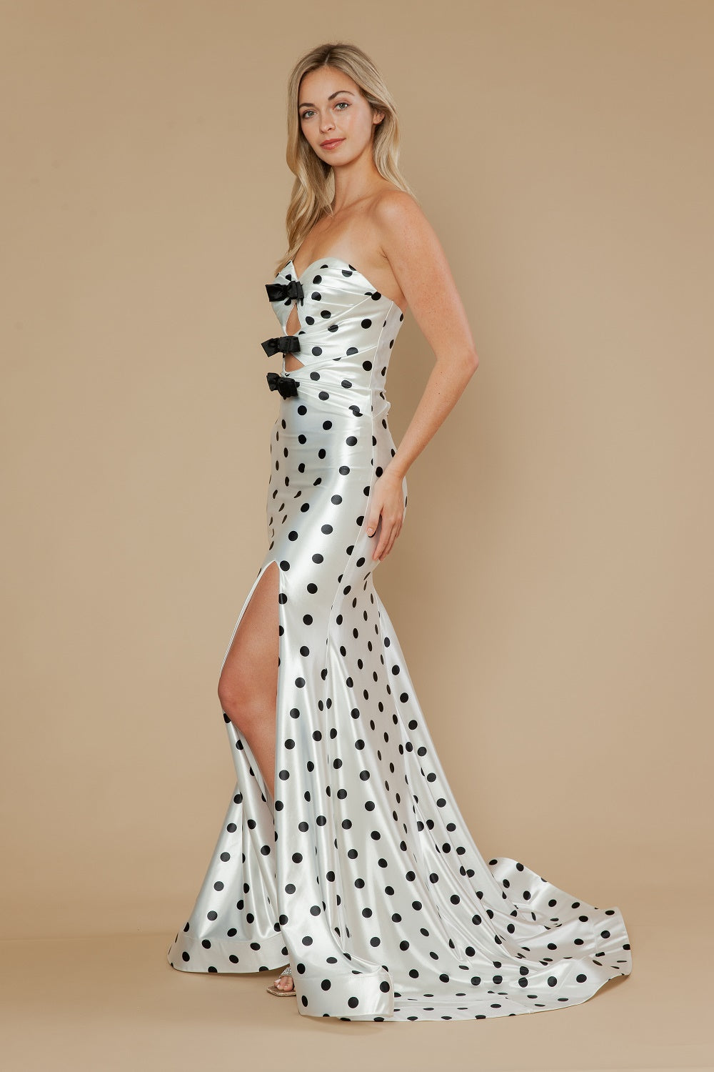 Sweetheart Floor-Length Satin Prom Mermaid Trumpet Poly USA 25200