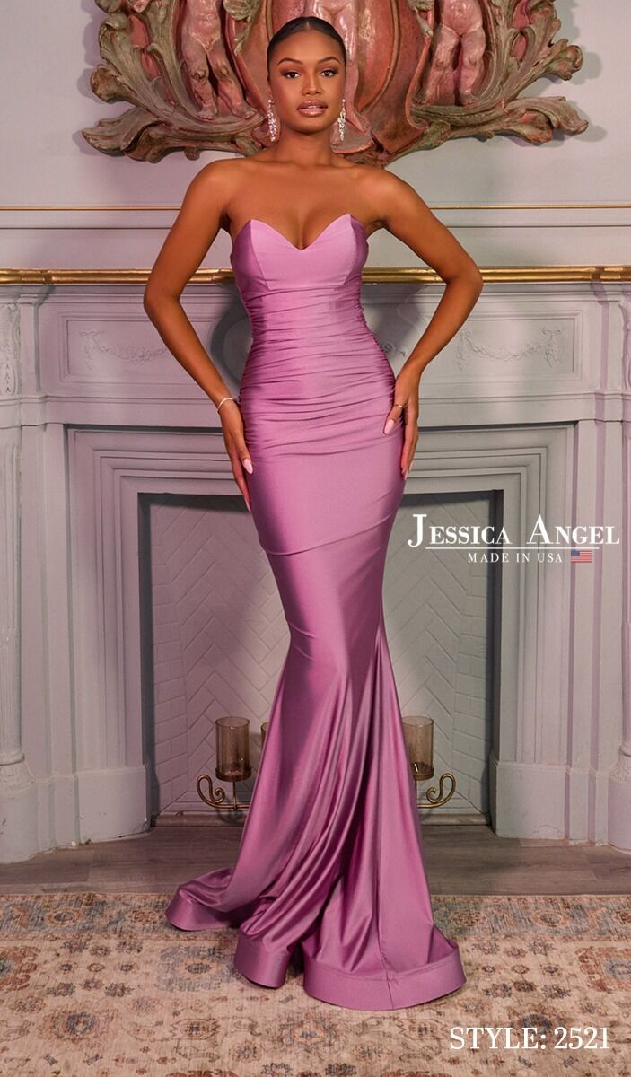 Prom Dresses Long Formal Prom Mermaid Dress Jessica Angel 2521 Mauve
