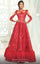 Formal Dresses Fringe A Line Long Sleeve Evening Formal Dress Red
