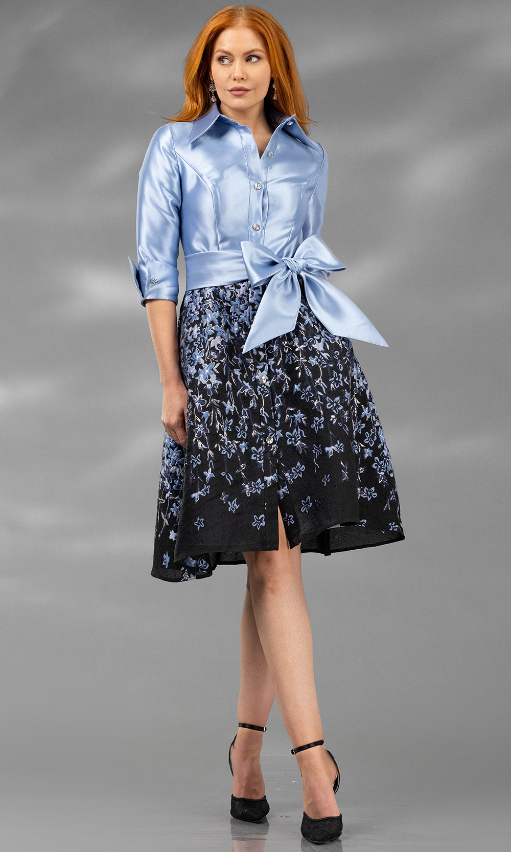 Cocktail Dresses A Line Floral Short Cocktail Dress Blue Black