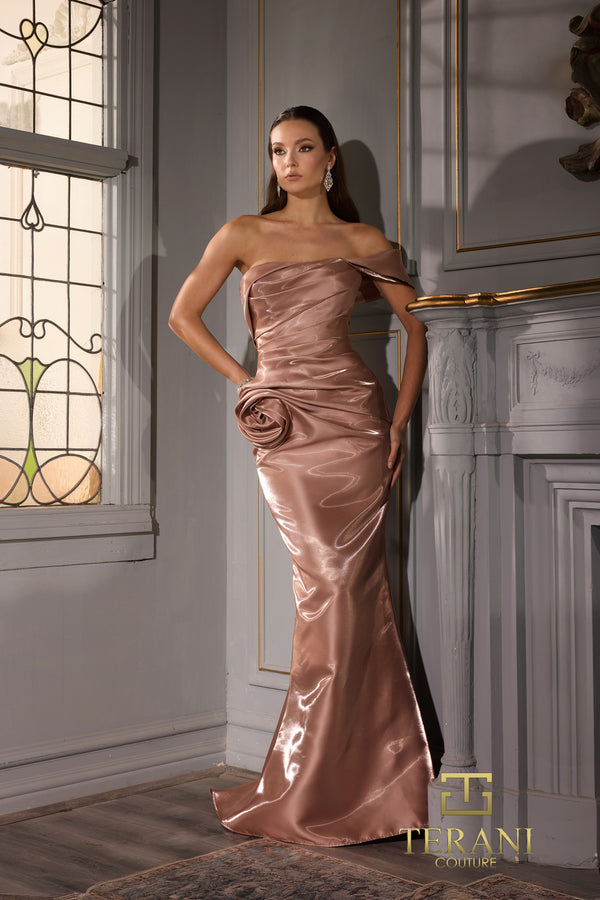 Terani Couture 252E5162 Long Evening Formal Fitted Prom Dress