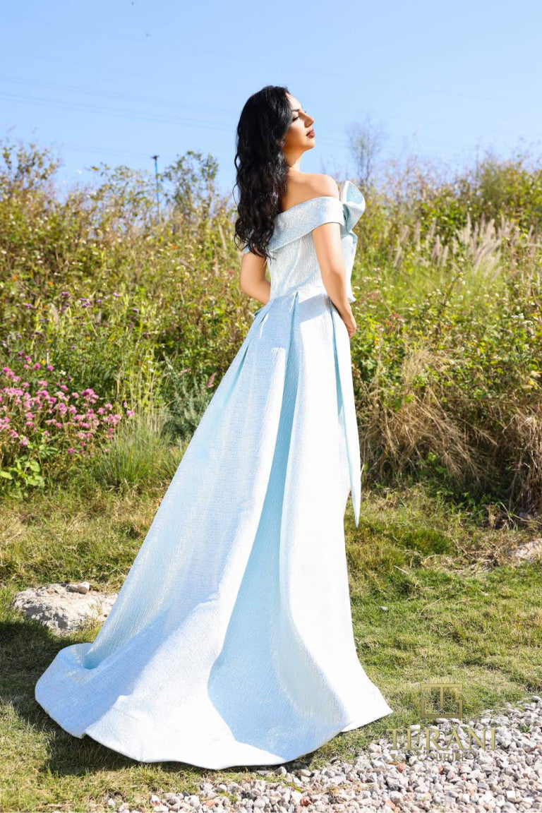 Terani Couture 252E5169 Long Evening Overskirt Formal Dress