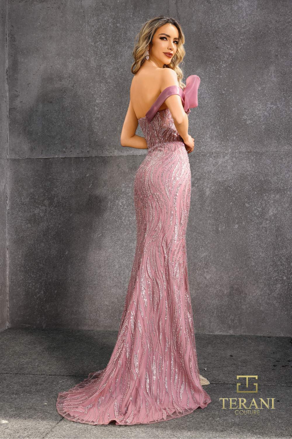 Terani Couture 252E5171 Prom Long Fitted Formal Beaded Evening Dress