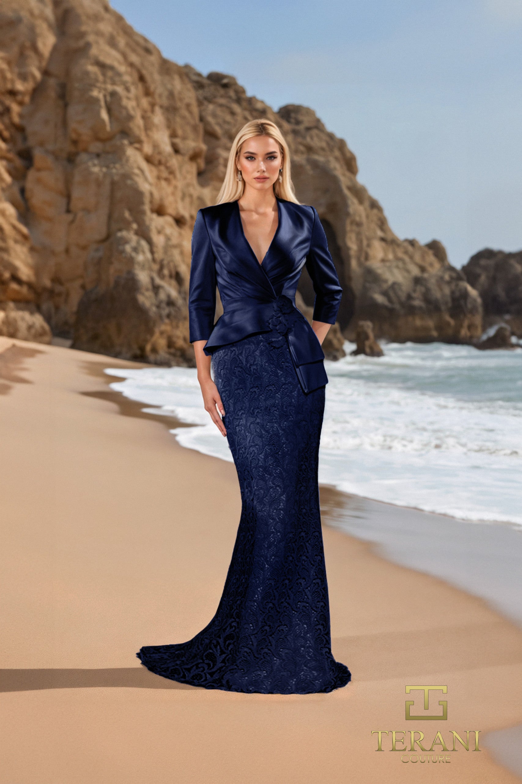 Terani Couture 252M5310 Two Piece Long Mother of the Bride Dress