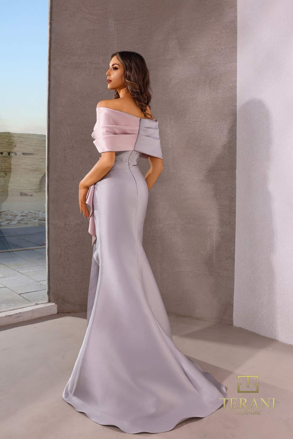 Terani Couture 252M5324 Ruffle Long Mermaid Formal Evening Dress