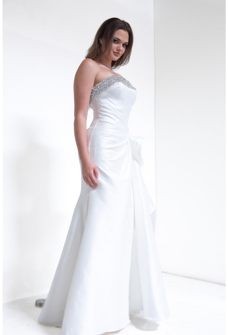 Terani Couture 252E5131  Fitted Long Bridal Gown Beaded Wedding Dress
