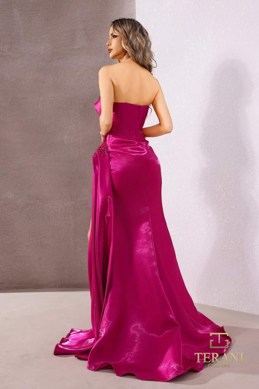 Terani Couture 252E5150 Fitted Formal Slit Long Evening Dress