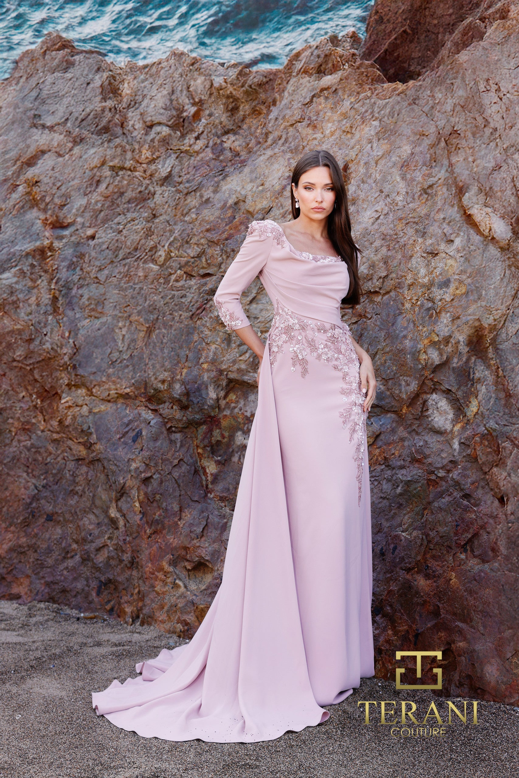 Mother of the Bride Dresses Long Mother of the Bride Overskirt Formal Dress Mink