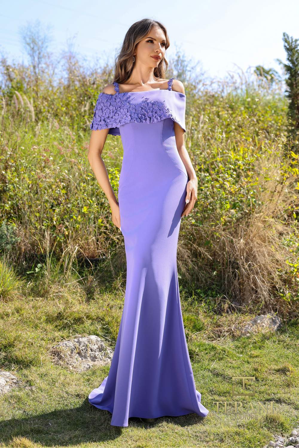 Terani Couture 252M5347 Fitted Long Evening Formal Dress