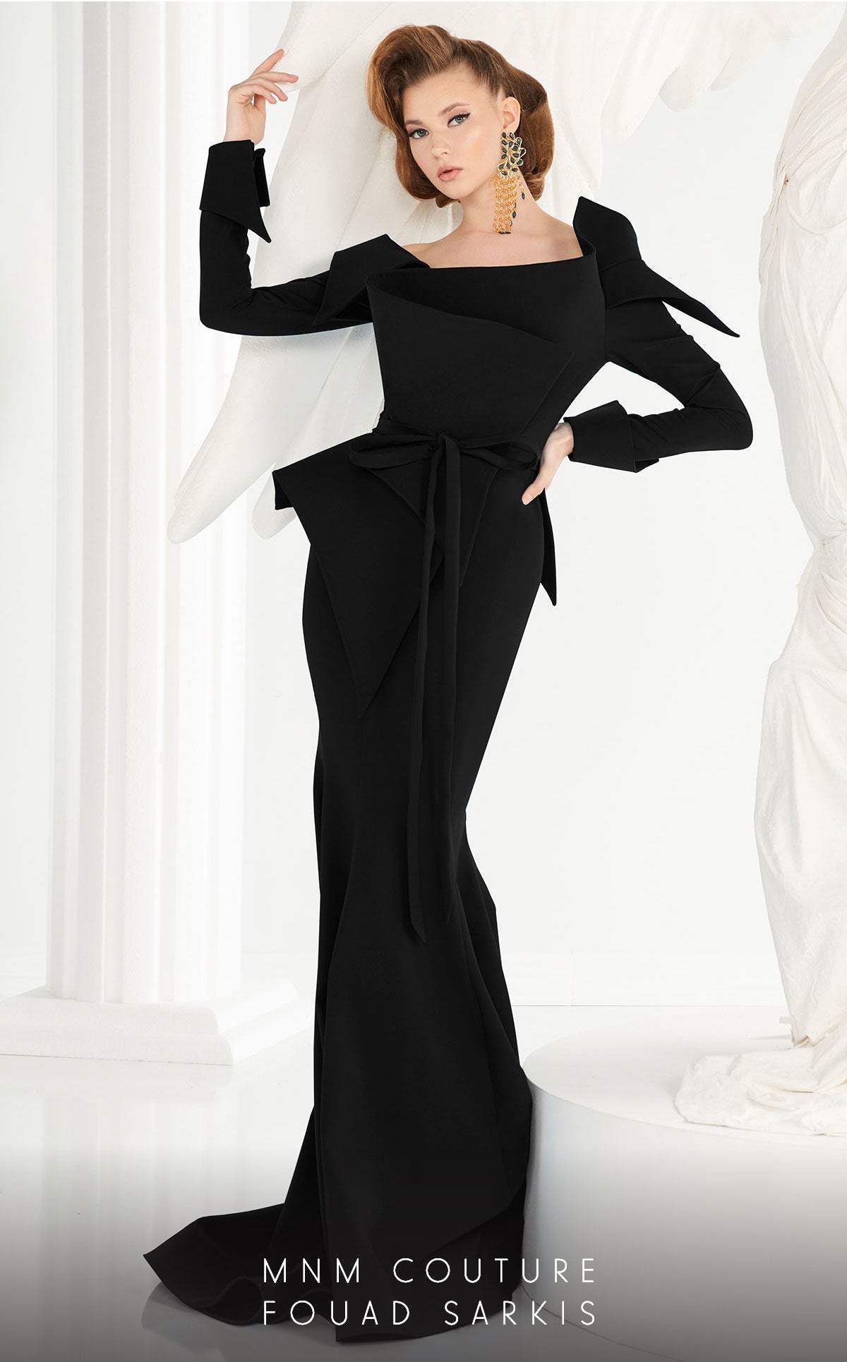 MNM Couture 2540 Fitted Long Mermaid Formal Dress