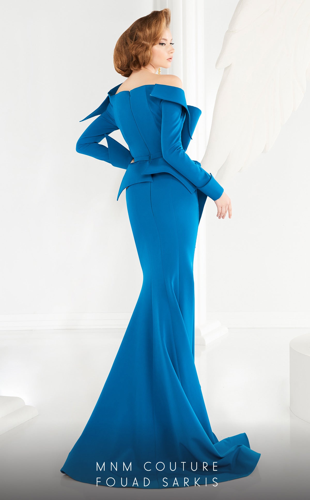 MNM Couture 2540 Fitted Long Mermaid Formal Dress