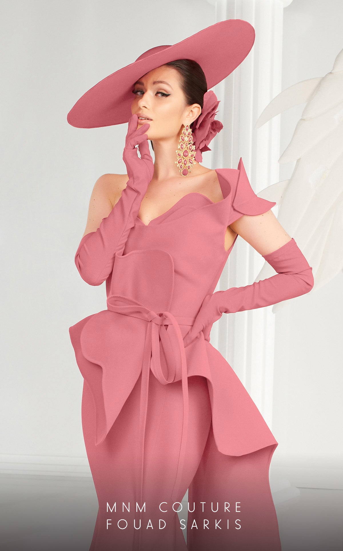 MNM Couture 2553 Long Formal Mermaid Ruffle Dress
