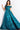 Formal Dresses Long Evening Metallic A Line Print Formal Dress   Peacock/Teal