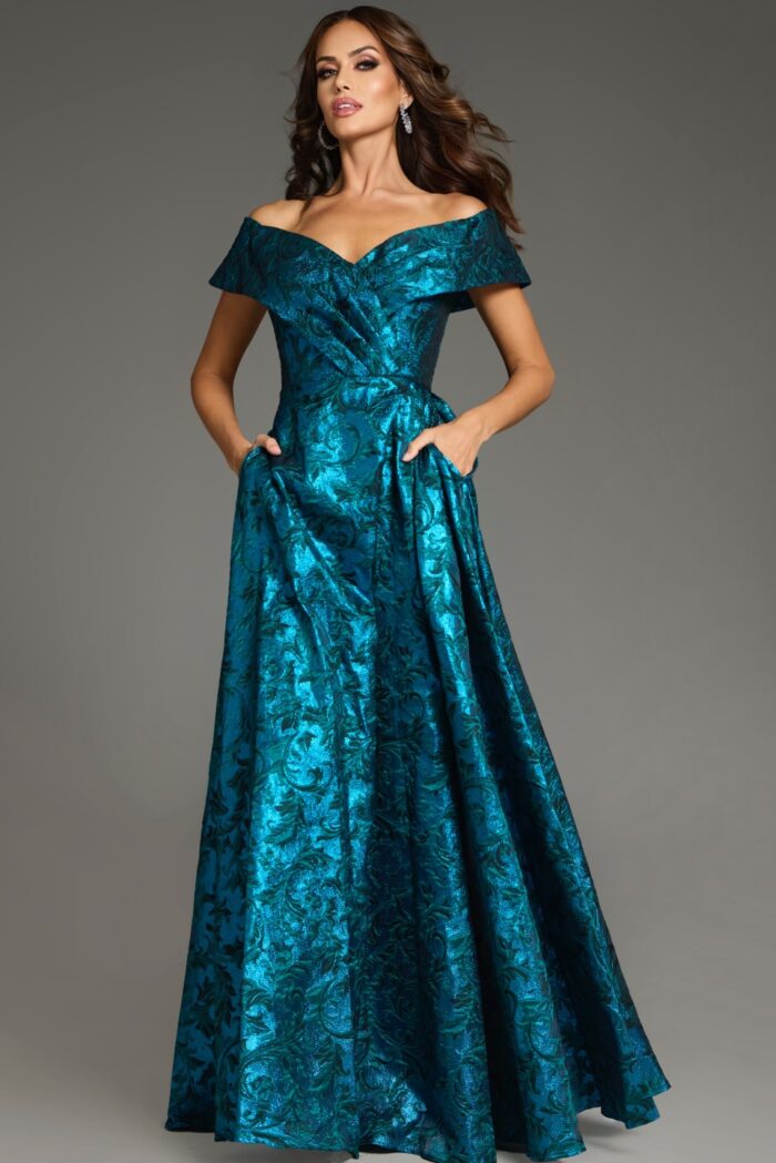 Formal Dresses Long Evening A Line Formal Dress Peacock/Teal