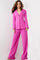 Pant Suit Long Beaded Wide Leg Two Piece Pant Suit Hot-Pink