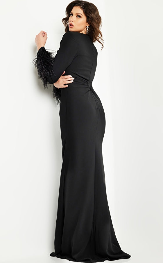 Jovani 25898 Fitted Long Sleeve Formal Dress