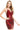Homecoming Dresses Short Cocktail Fitted Metallic Dress Red