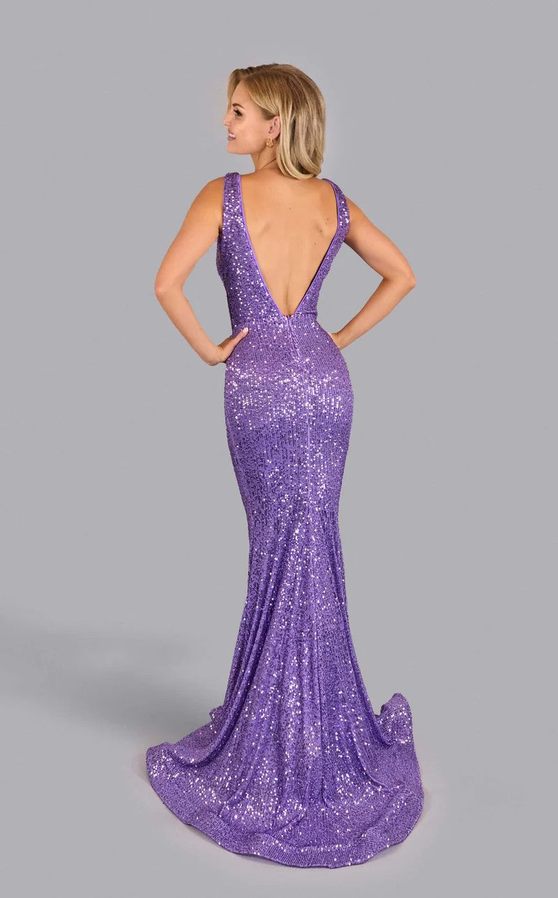 Jessica Angel 2594 Fitted Sequin Long Formal Evening Prom Dress