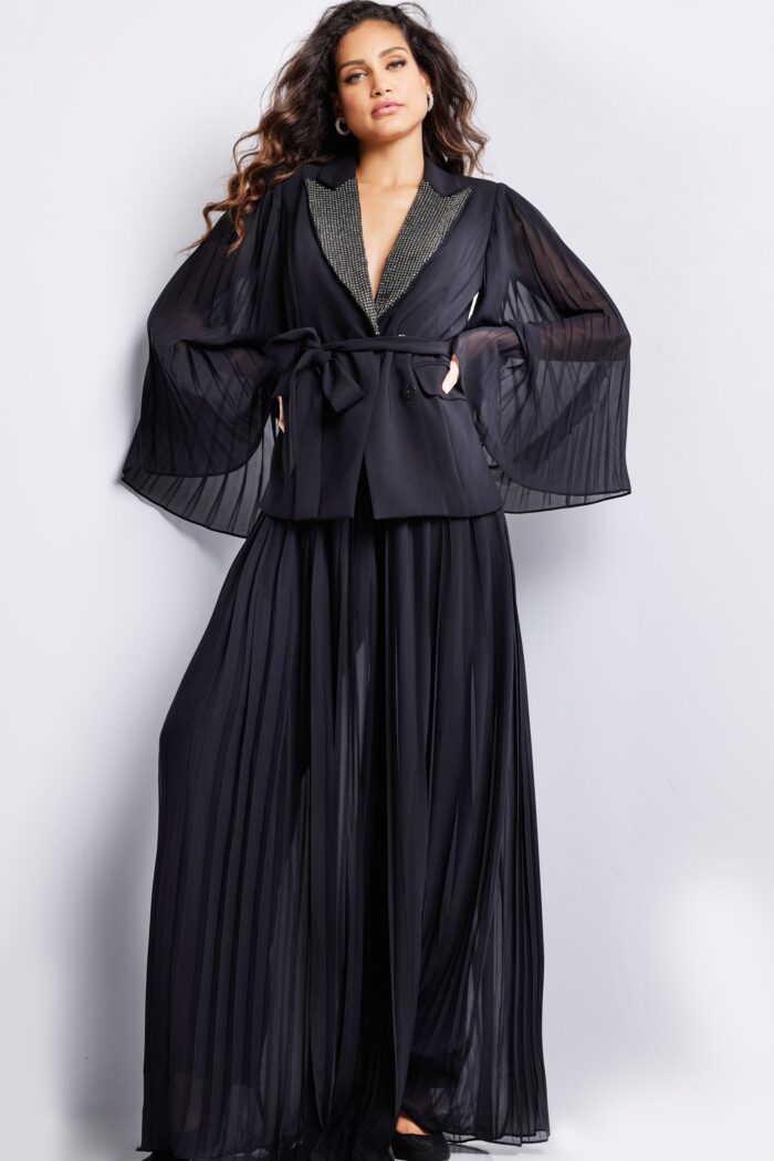 Formal Dresses Long Evening A Line Pleated Formal Dress Black