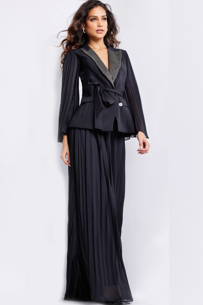 Formal Dresses Long Evening A Line Pleated Formal Dress Black
