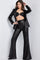 Pant Suit Sequin Long Formal Pant Suit Black