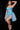 Cocktail Dresses Printed Beaded Short High Slit Cocktail Dress Blue/Multi