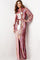 Formal Dresses Sequin Long Sleeve Formal Evening Dress Multi