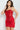 Cocktail Dresses Short Fitted Glitter Homecoming Cocktail Dress Red