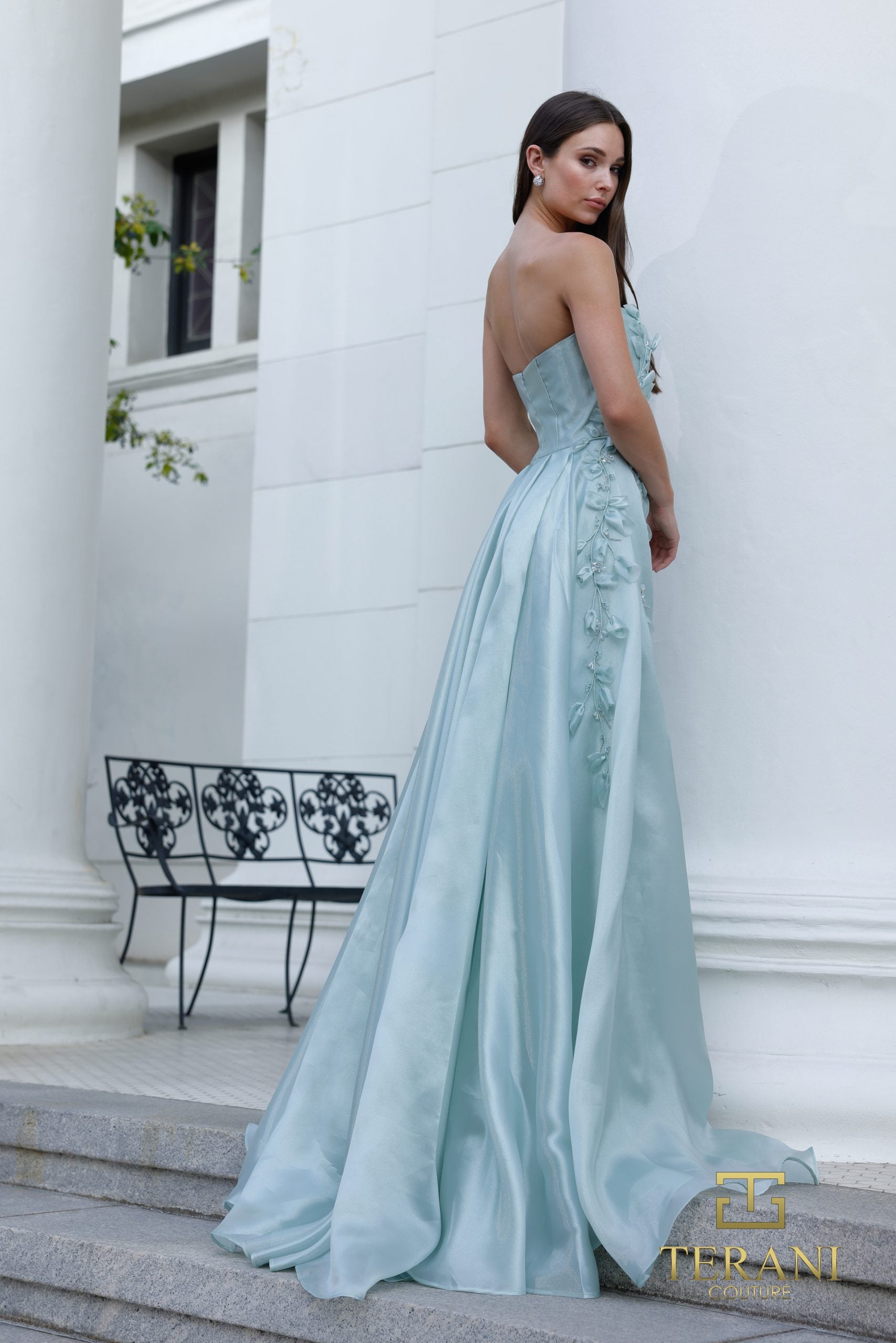 Prom Dresses A Line Long Formal Prom Dress Sage
