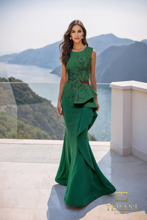 Terani Couture 261E6750 Long Formal Mermaid Evening Dress