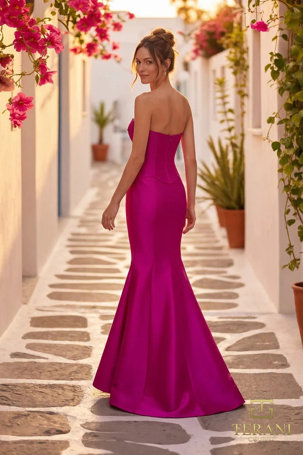 Prom Dresses Fitted Long Formal Prom Dress Orchid-Mikado-261E6292-Fuchsia